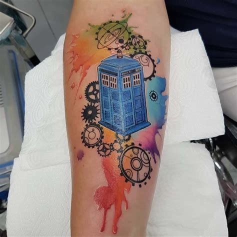 dr who tattoos|tardis tattoo designs.